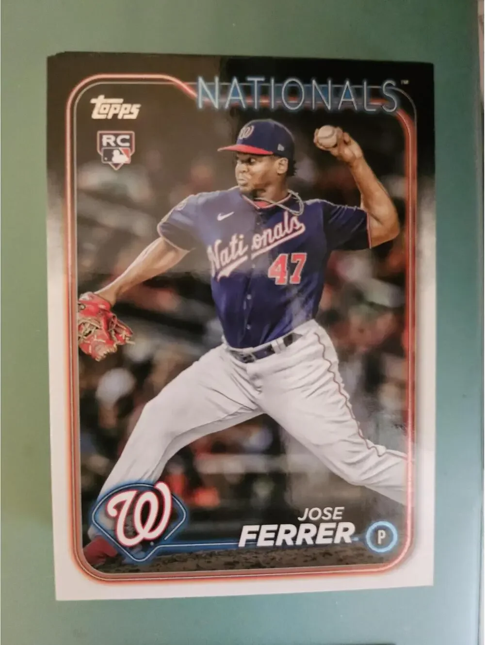 2024 Topps Series 1 Jose Ferrer RC Rookie #85 Washington Nationals Baseball Card